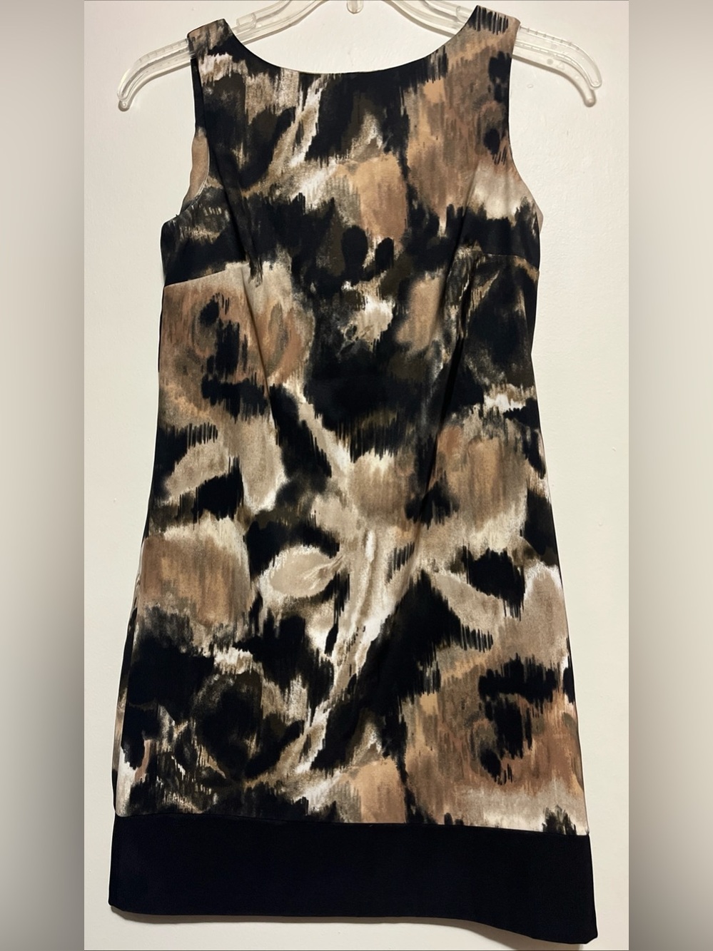 Abstract Print Sleeveless Dress